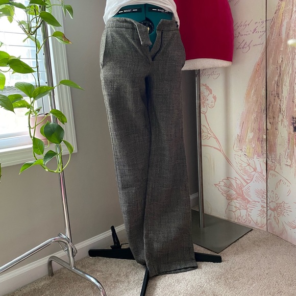 Mango MNG black and tan tweed pants 2 - Picture 4 of 9